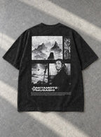 Musashi Ink Mountains – T-Shirt – flat-lay | Vagabond