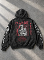 Musashi Red Echo – Hoodie – flat-lay | Vagabond