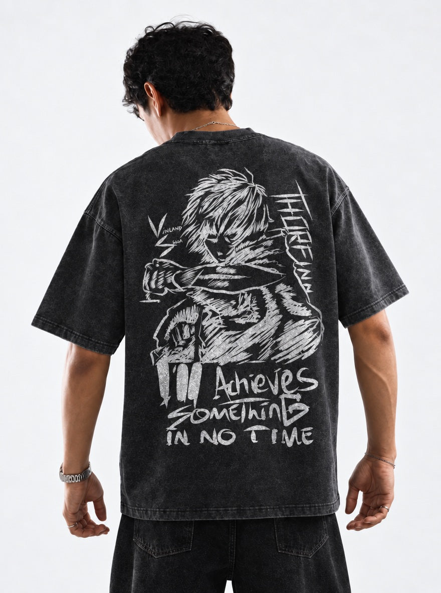 Thorfinn Sketch – T-Shirt – model shot | Vinland Saga