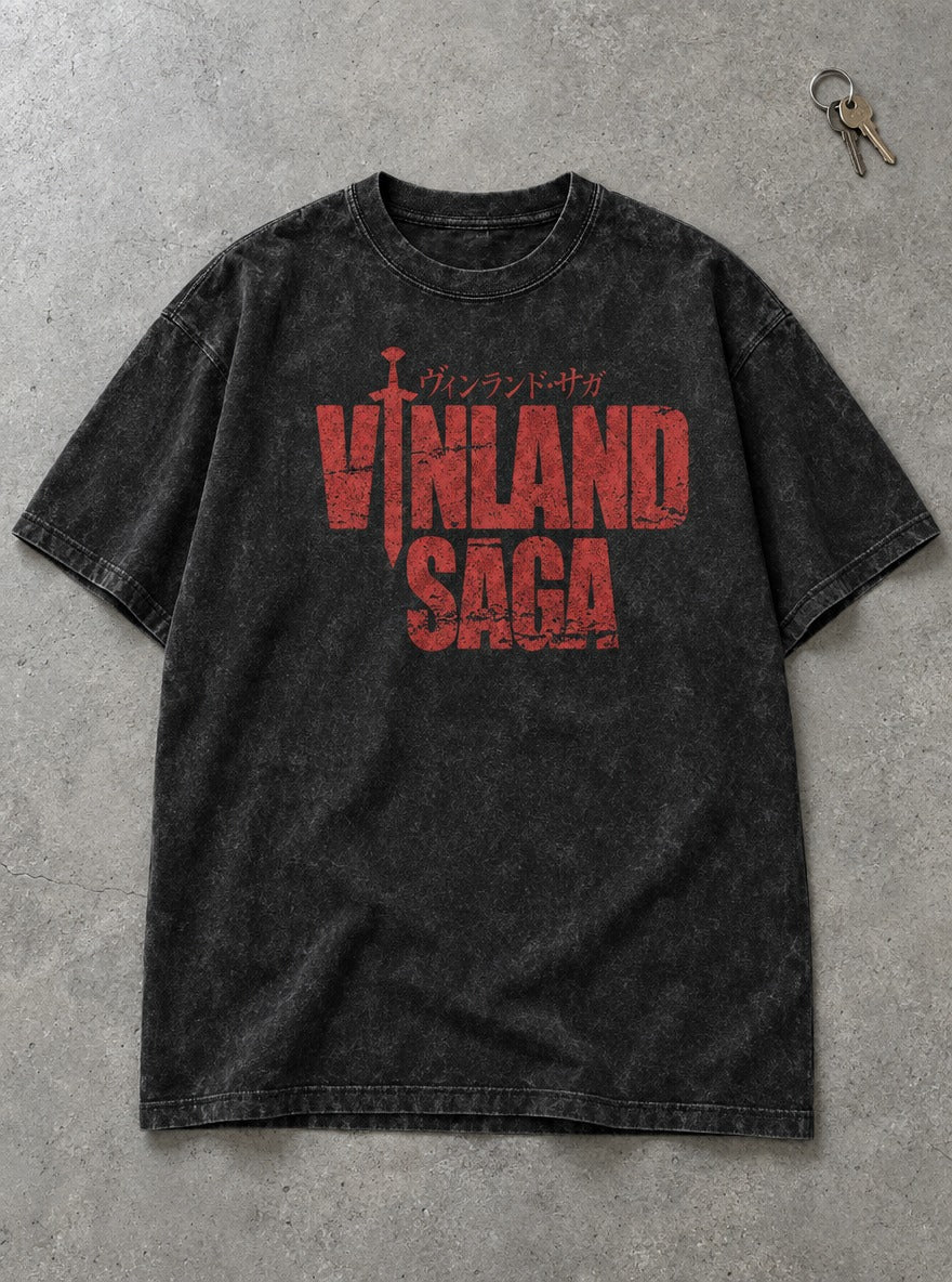 Red Sword Logo – T-Shirt – flat-lay | Vinland Saga