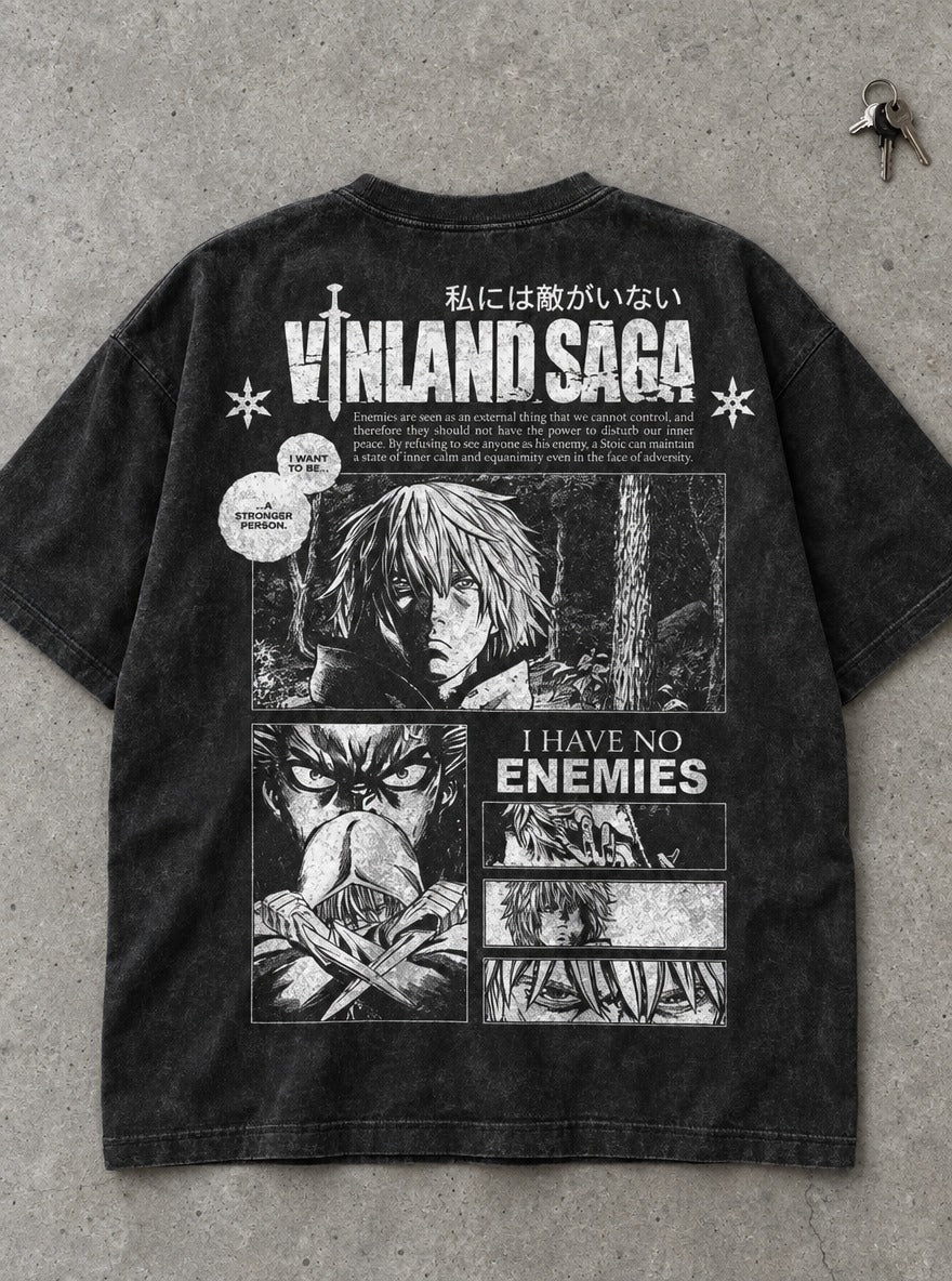 Thorfinn Manga Panels – T-Shirt – flat-lay | Vinland Saga
