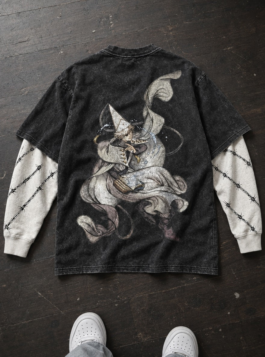 Floating Torrent – Double Sleeves – flat-lay | Witch Hat Atelier