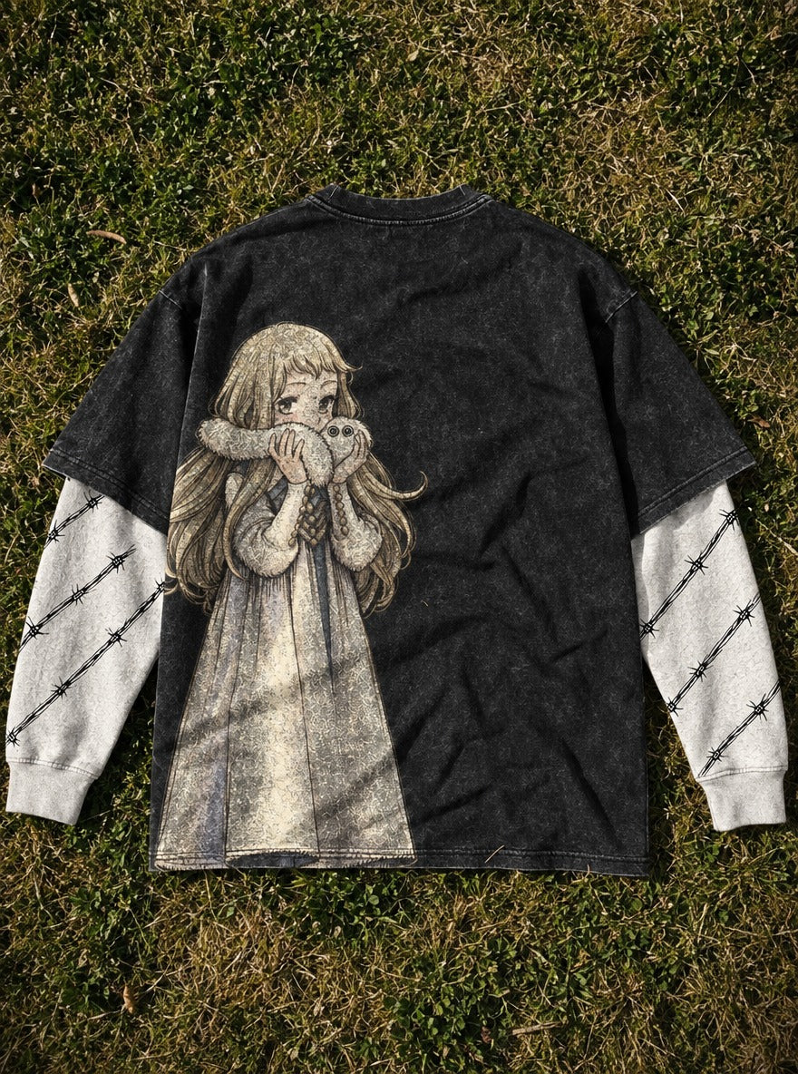 Fluffy Hug – Double Sleeves – flat-lay | Witch Hat Atelier