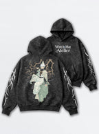 Geometric Grove – Hoodie – mockup | Witch Hat Atelier