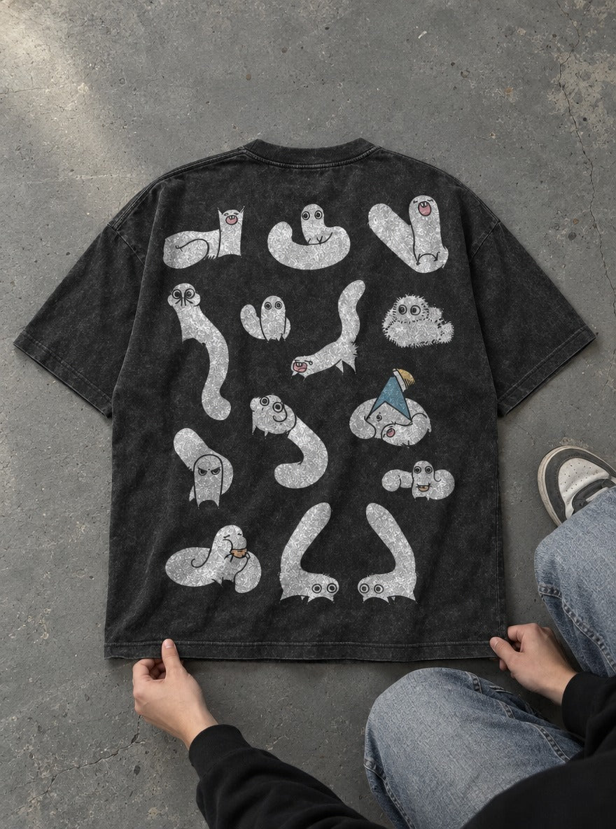 Ghostly Parade – T-Shirt – flat-lay | Witch Hat Atelier