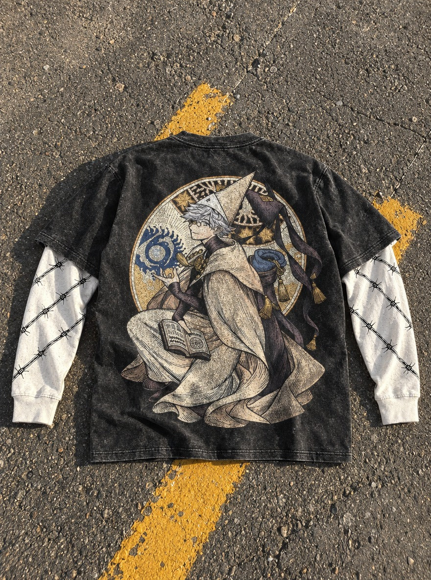 Lunar Grimoire – Double Sleeves – flat-lay | Witch Hat Atelier