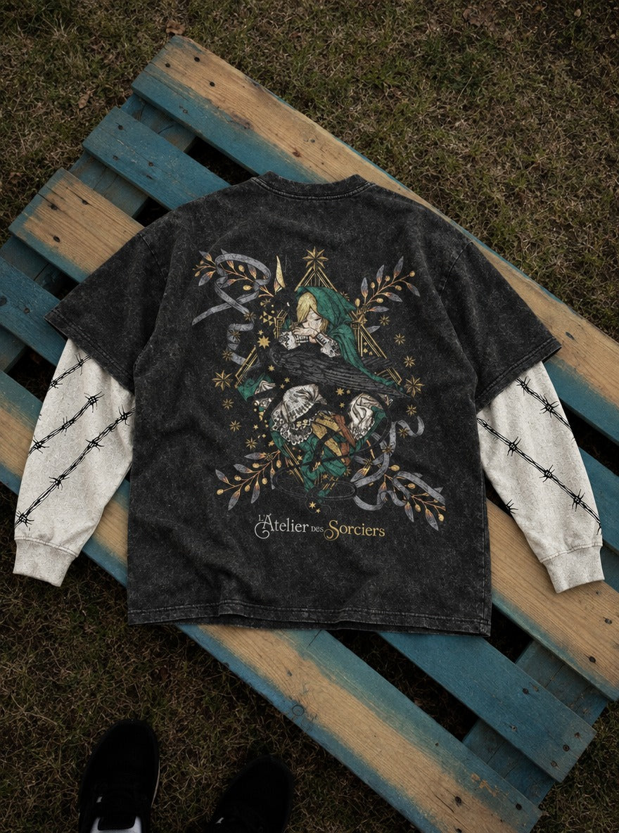 Raven Rest – Double Sleeves – flat-lay | Witch Hat Atelier