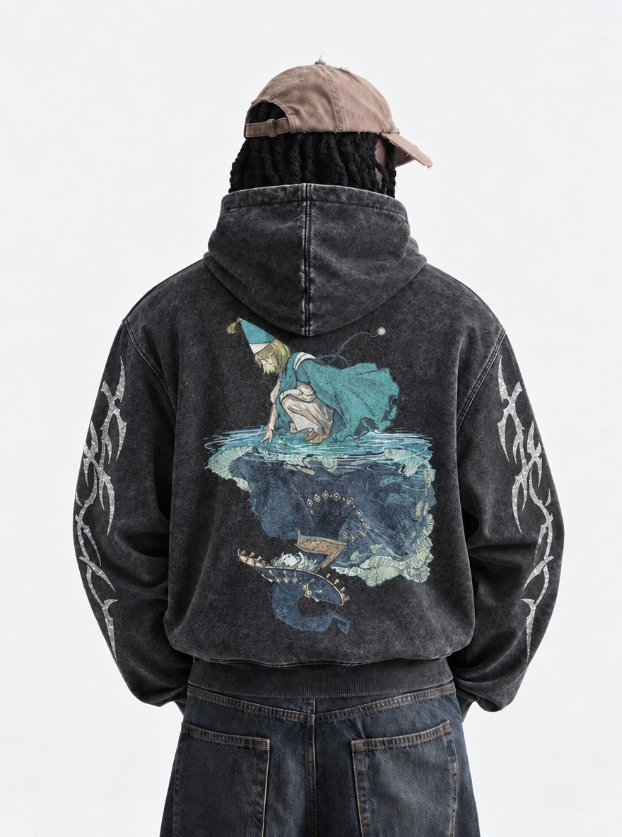 Reflected Witch – Hoodie – model shot | Witch Hat Atelier