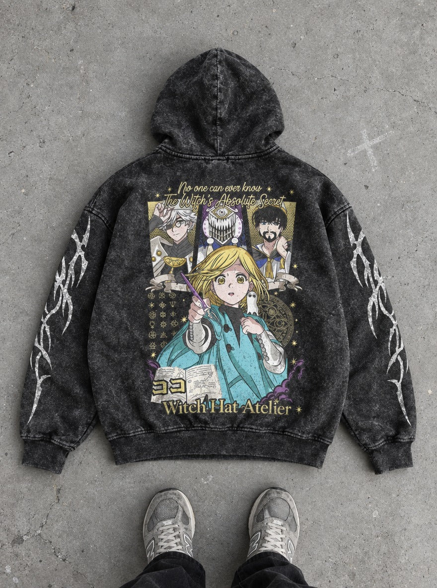 Secret Circle – Hoodie – flat-lay | Witch Hat Atelier
