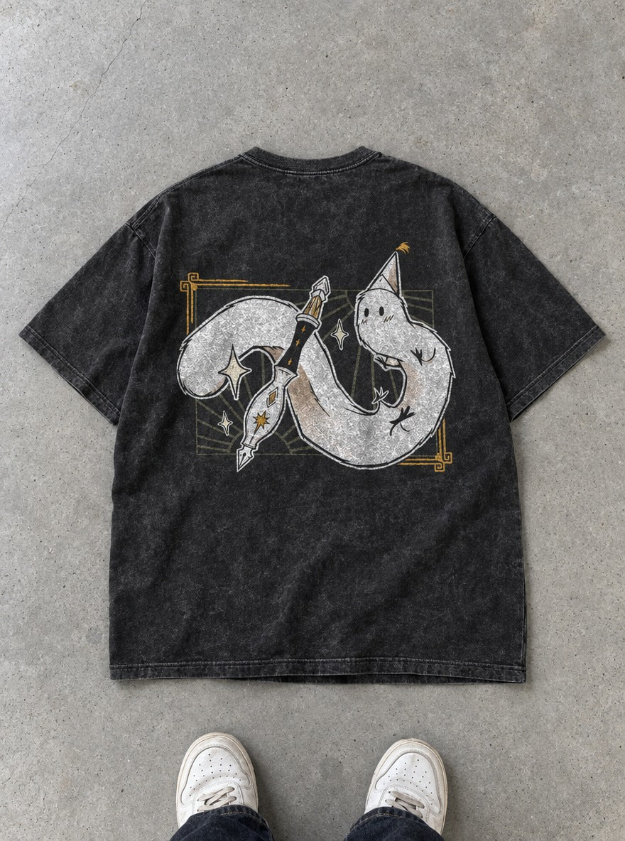 Serpent Quill – T-Shirt – flat-lay | Witch Hat Atelier