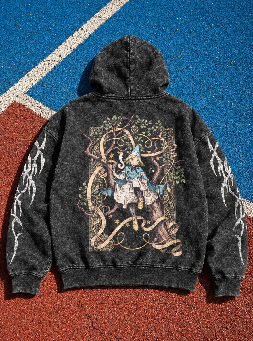 Starbound Witch – Hoodie – flat-lay | Witch Hat Atelier