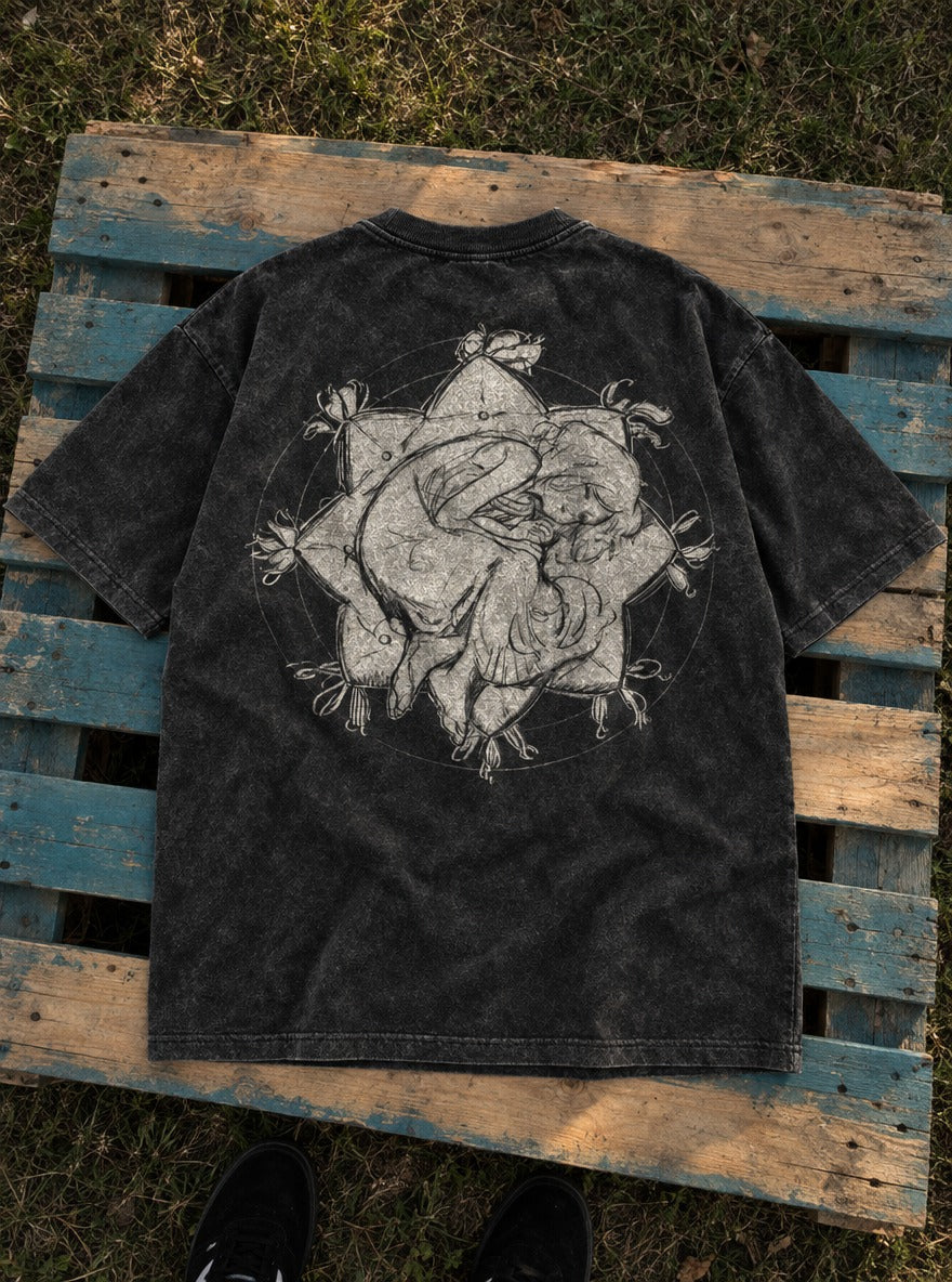 Starlit Slumber – T-Shirt – flat-lay | Witch Hat Atelier