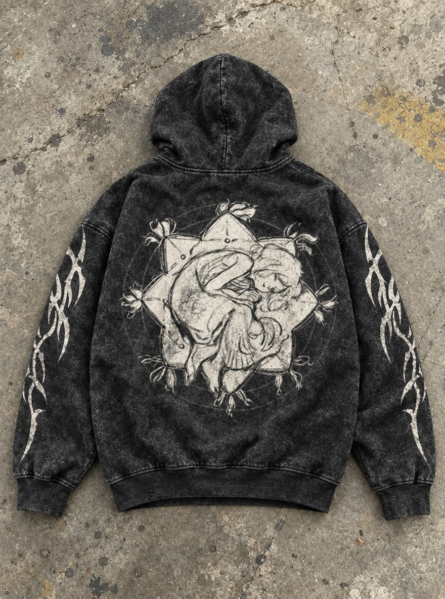 Starlit Slumber – Hoodie – flat-lay | Witch Hat Atelier