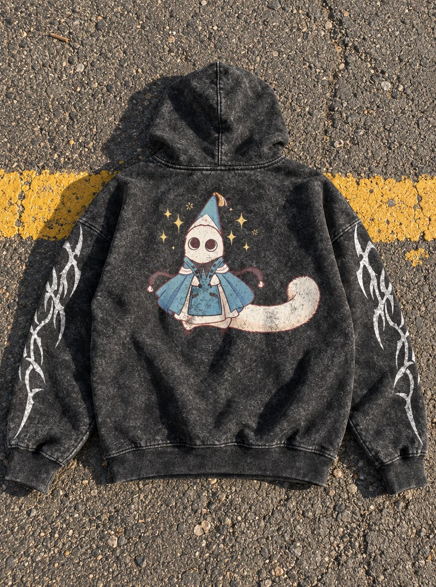 Tassel Tail – Hoodie – flat-lay | Witch Hat Atelier