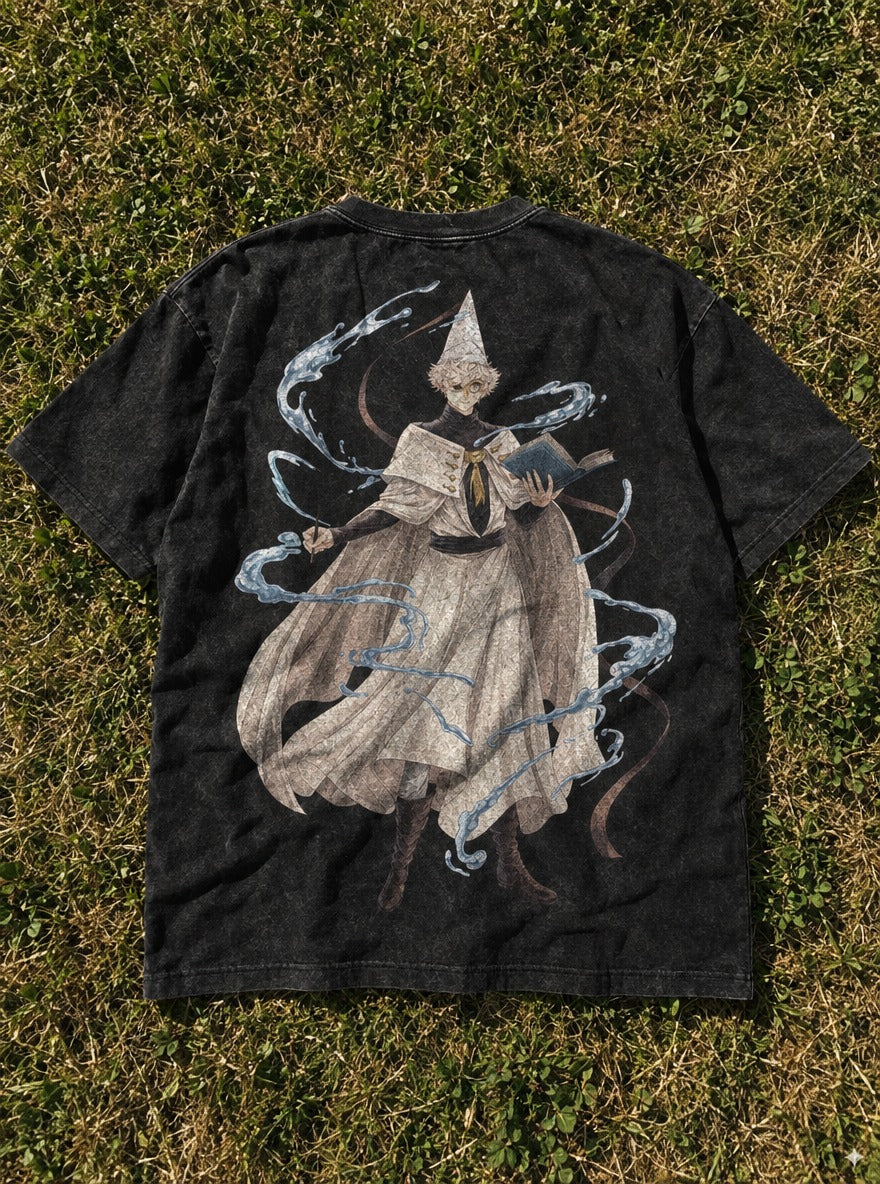 Tidal Scholar – T-Shirt – flat-lay | Witch Hat Atelier