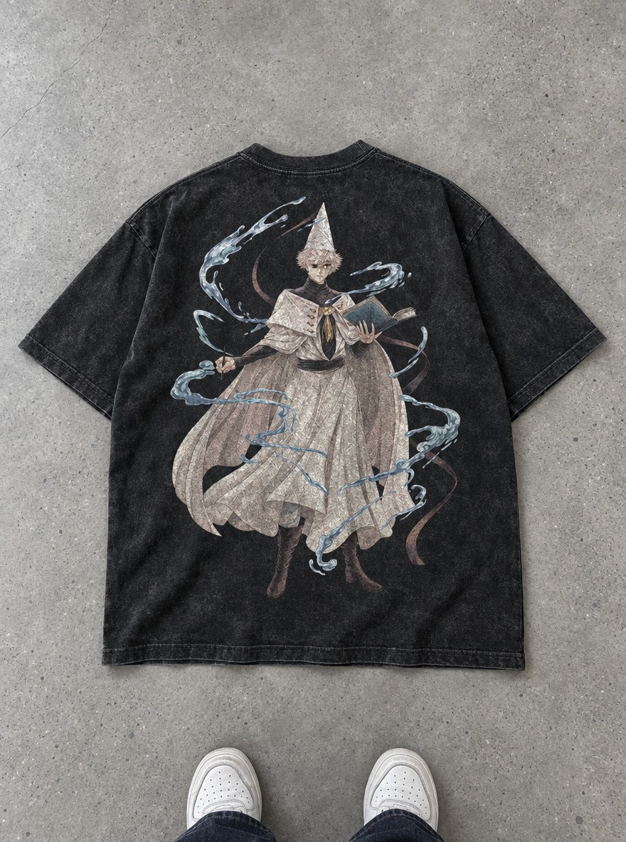 Tidal Scholar – T-Shirt – flat-lay | Witch Hat Atelier