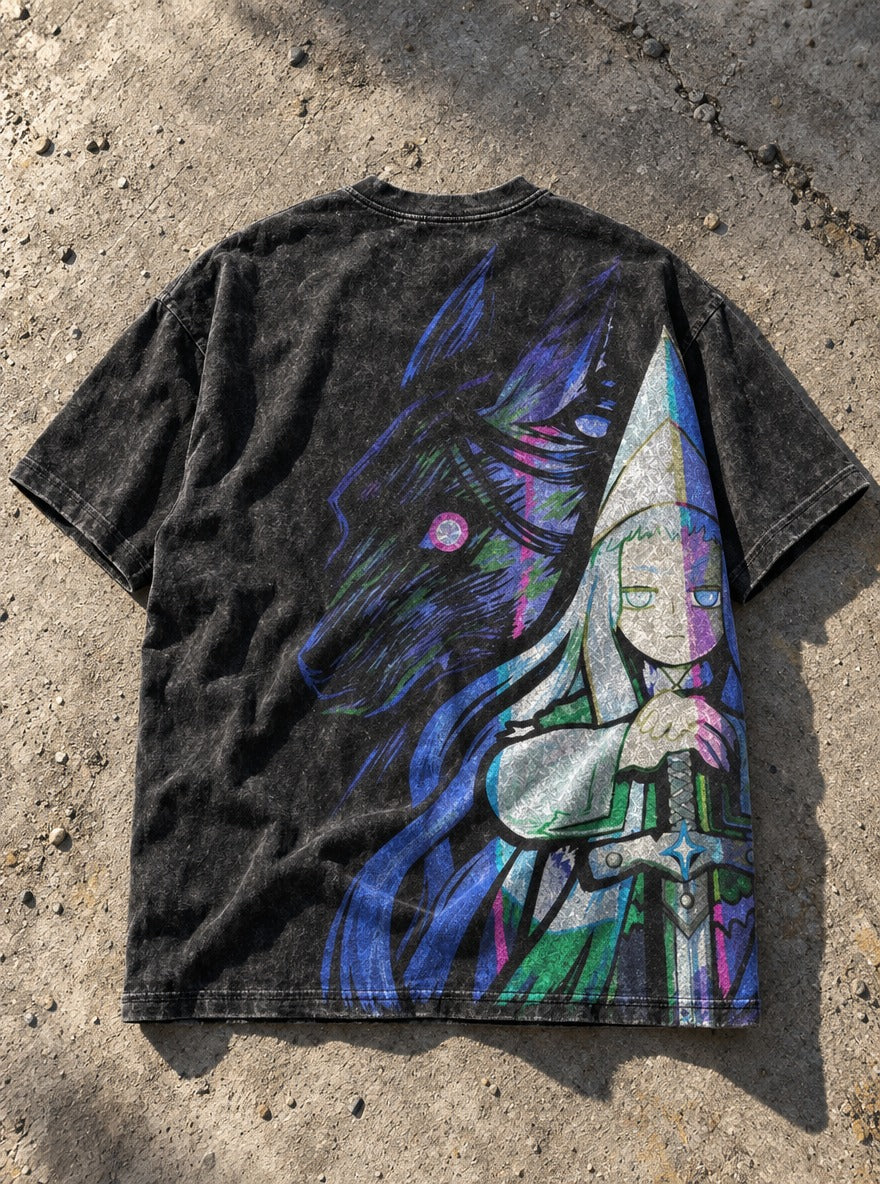 Wolfblade Witch – T-Shirt – flat-lay | Witch Hat Atelier