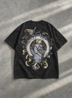 Wreathbound Witch – T-Shirt – flat-lay | Witch Hat Atelier